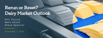 Global Dairy Market Outlook Webinar – November 7, 2023