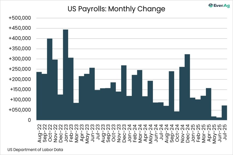 Chart of the Day – 08.04 – US Payrolls: Monthly Change